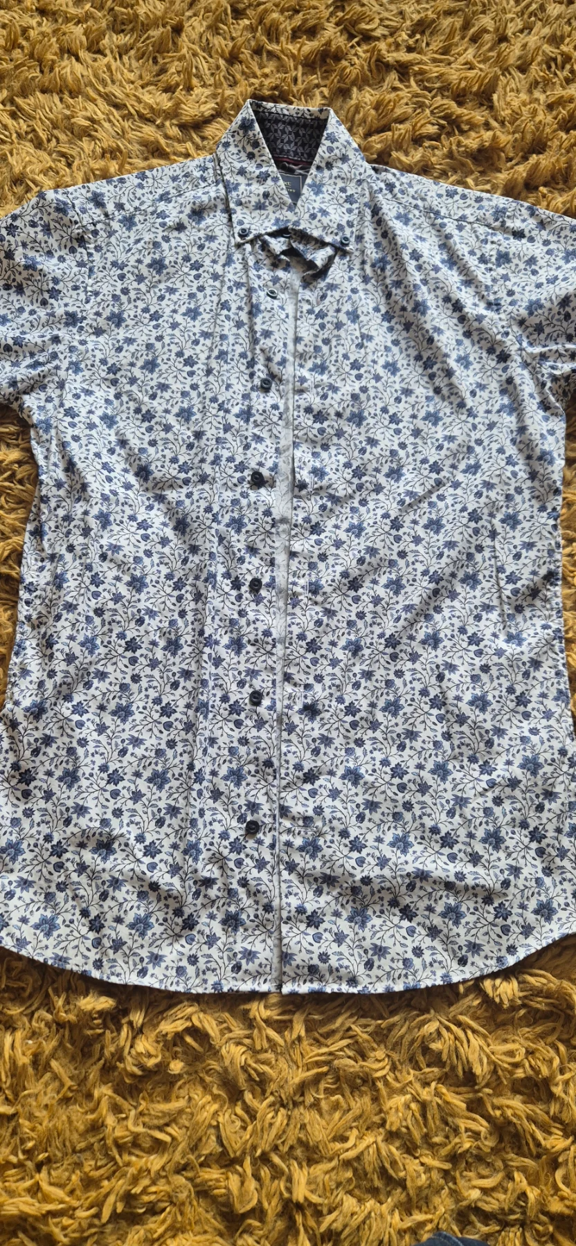 Next tailored mens slim fit xs paisley print cotton shirt