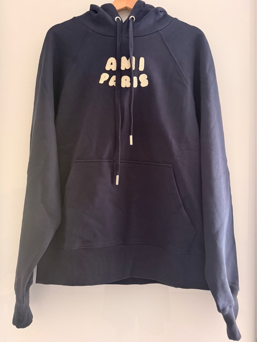Ami Paris Navy Hoodie