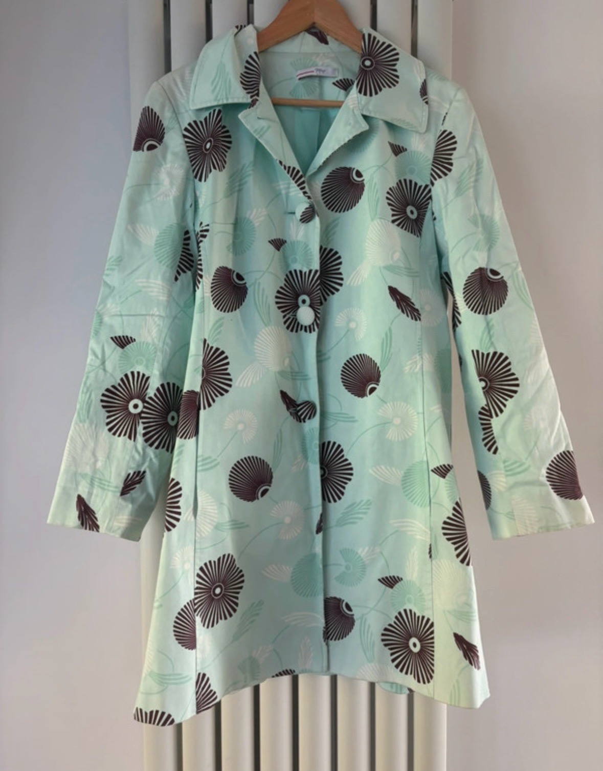 Papaya - Mint Green & Brown Lightweight Coat - Size 12