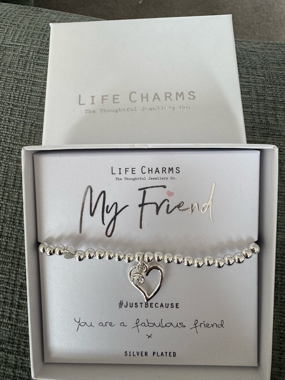 Life charms my friend bracelet