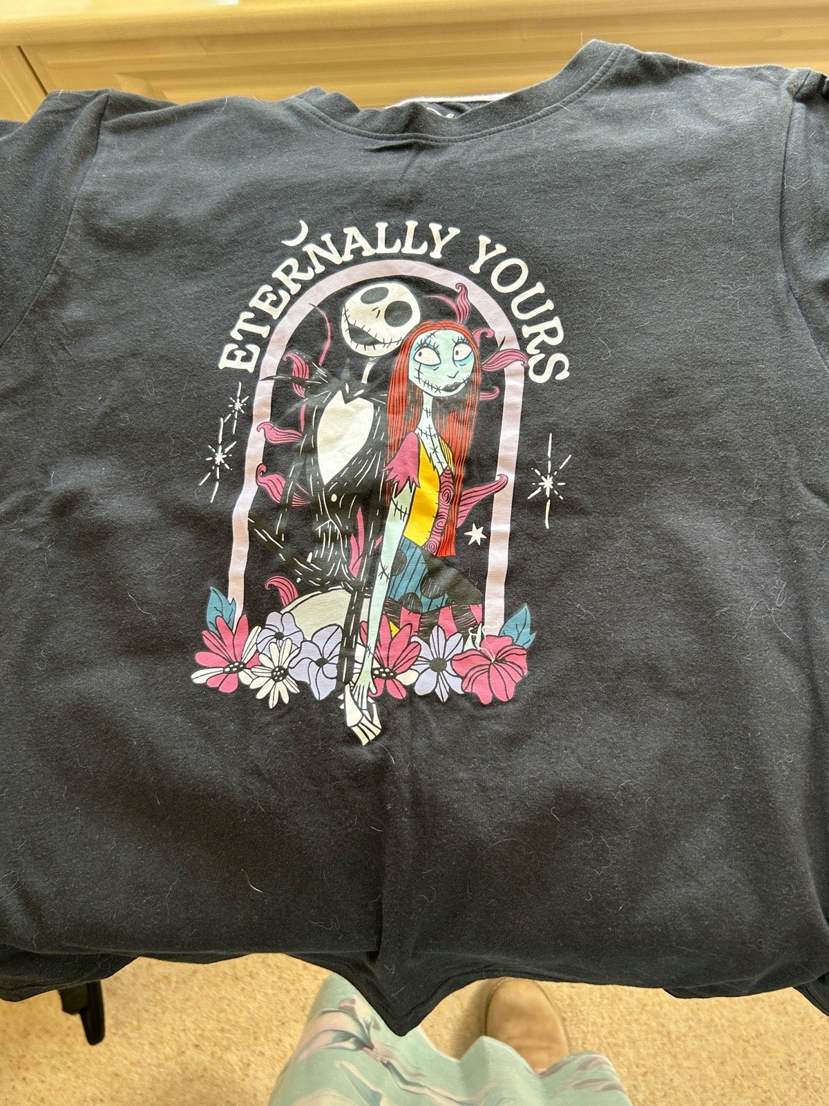 Disney jack skellington shirts pjs L