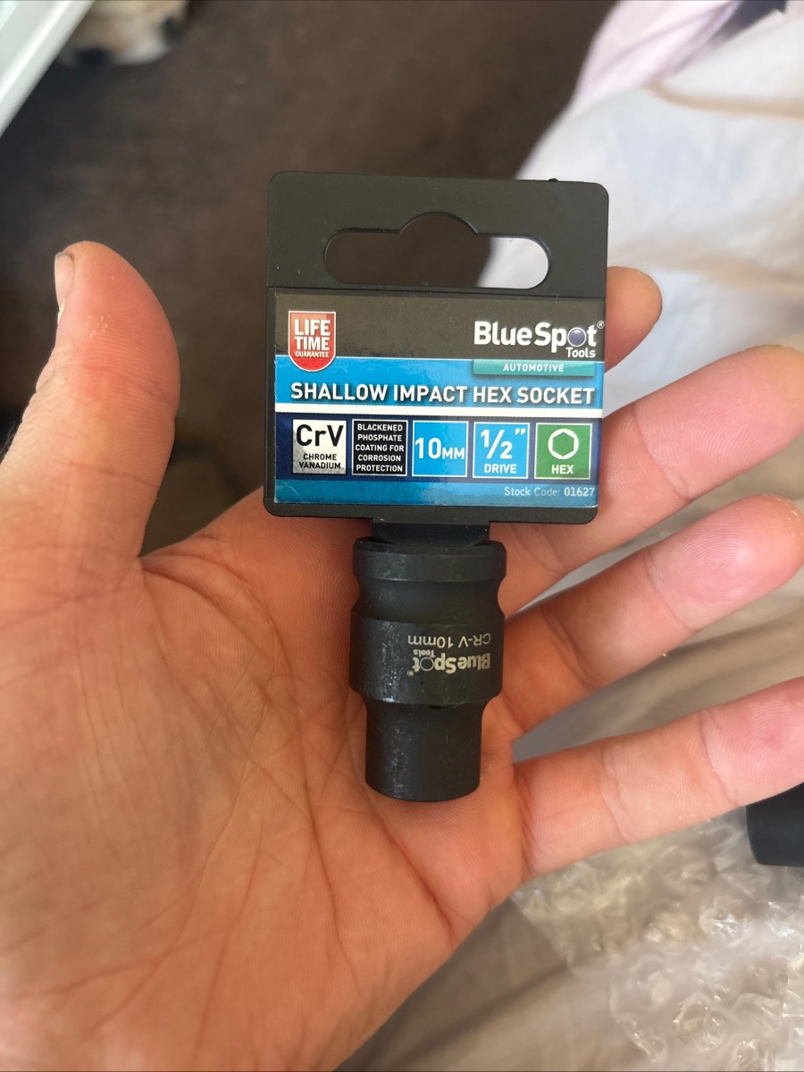Blue spot shallow impact hex socket
