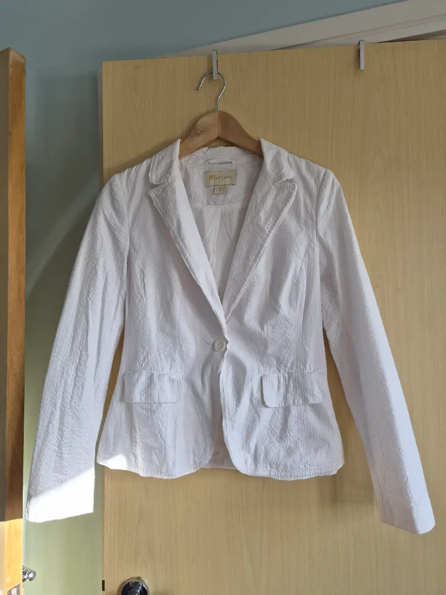 Monsoon white blazer