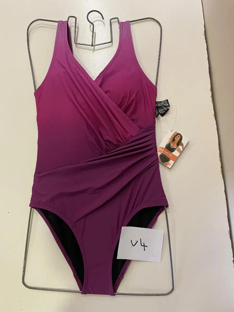 Bonprix Purple Shaper Swimsuit UK 10 v4