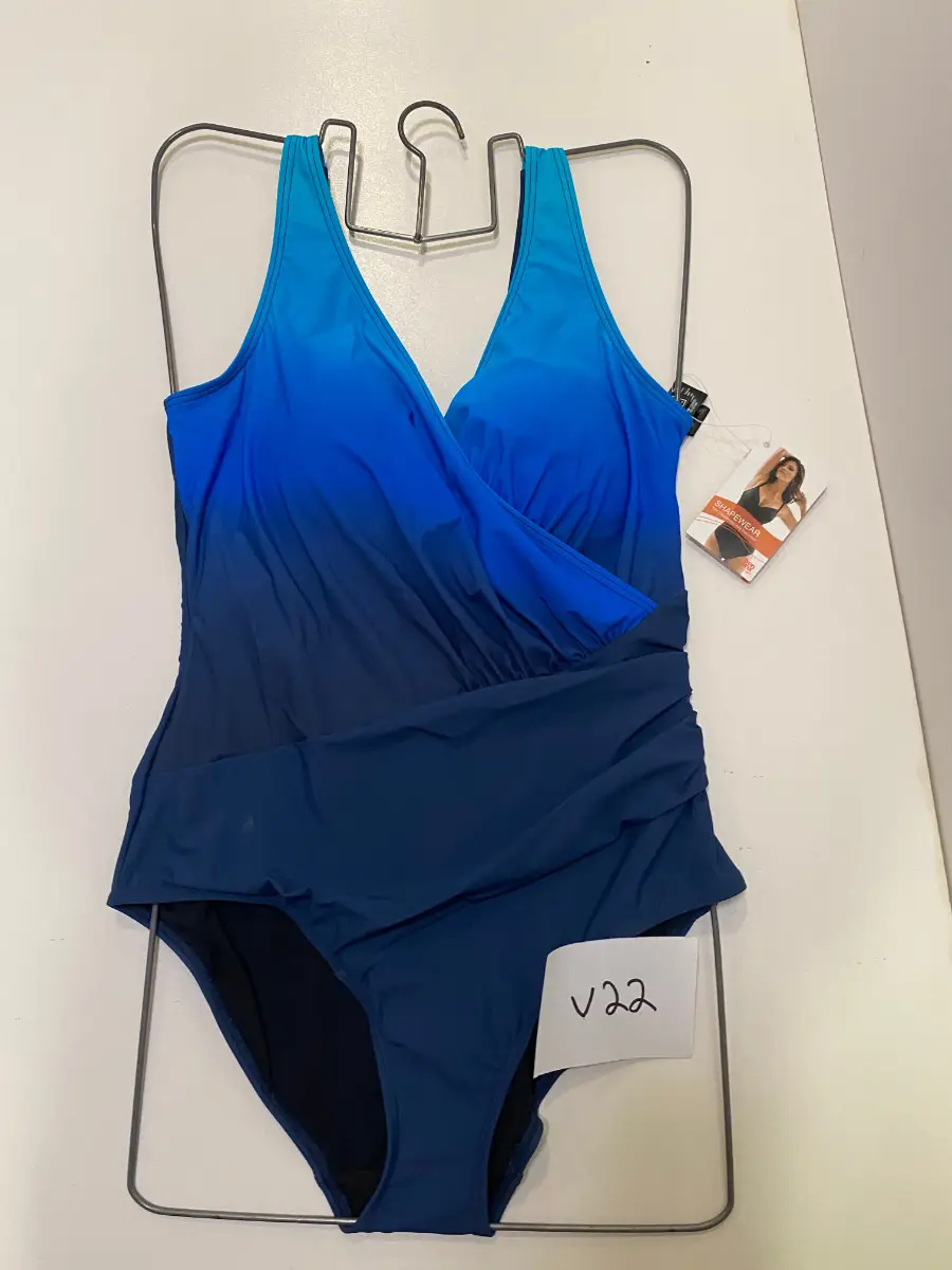 Bonprix Blue Ombre Shaper Swimsuit UK 16 v22