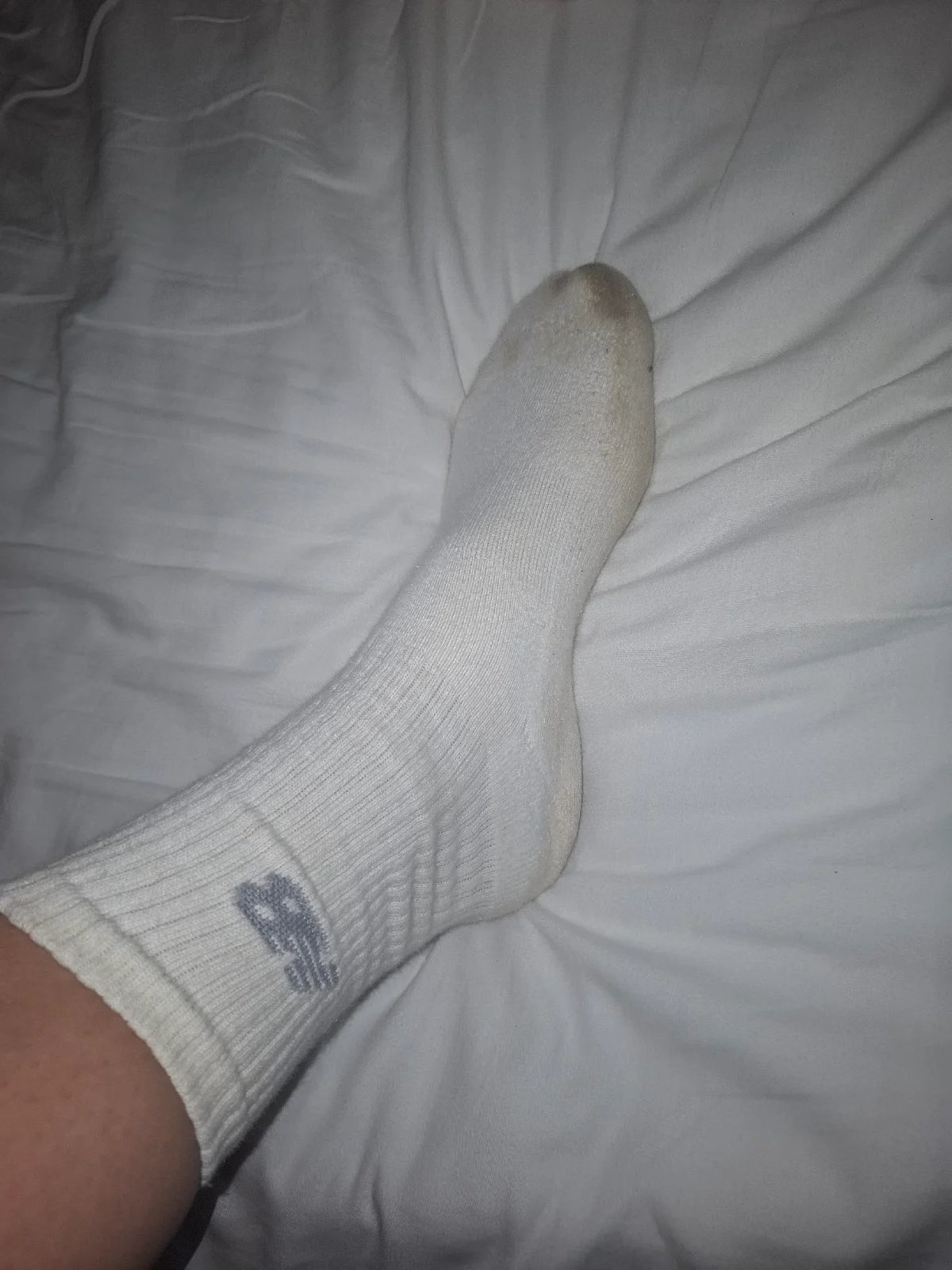 1x pair new balance sport socks cream