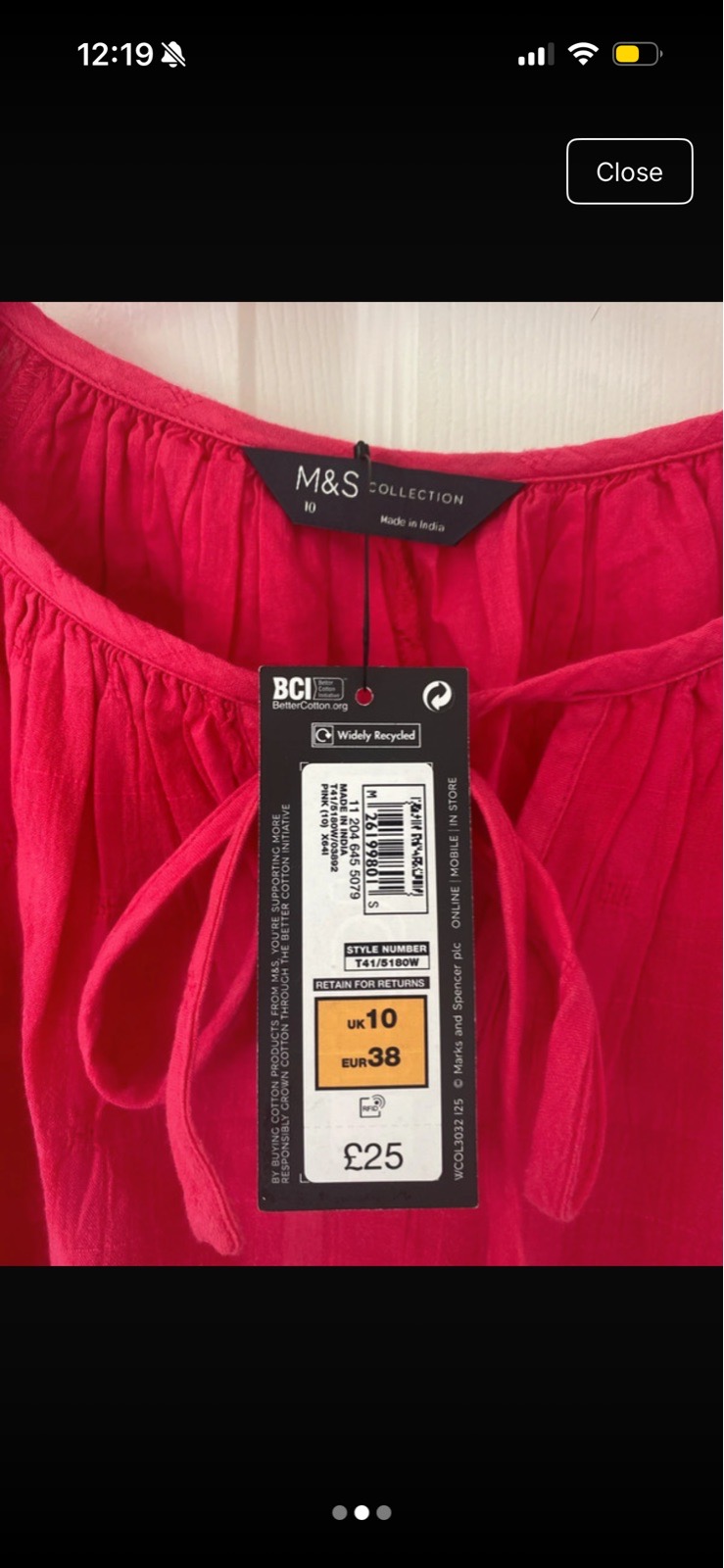 Marks Spencer summer top