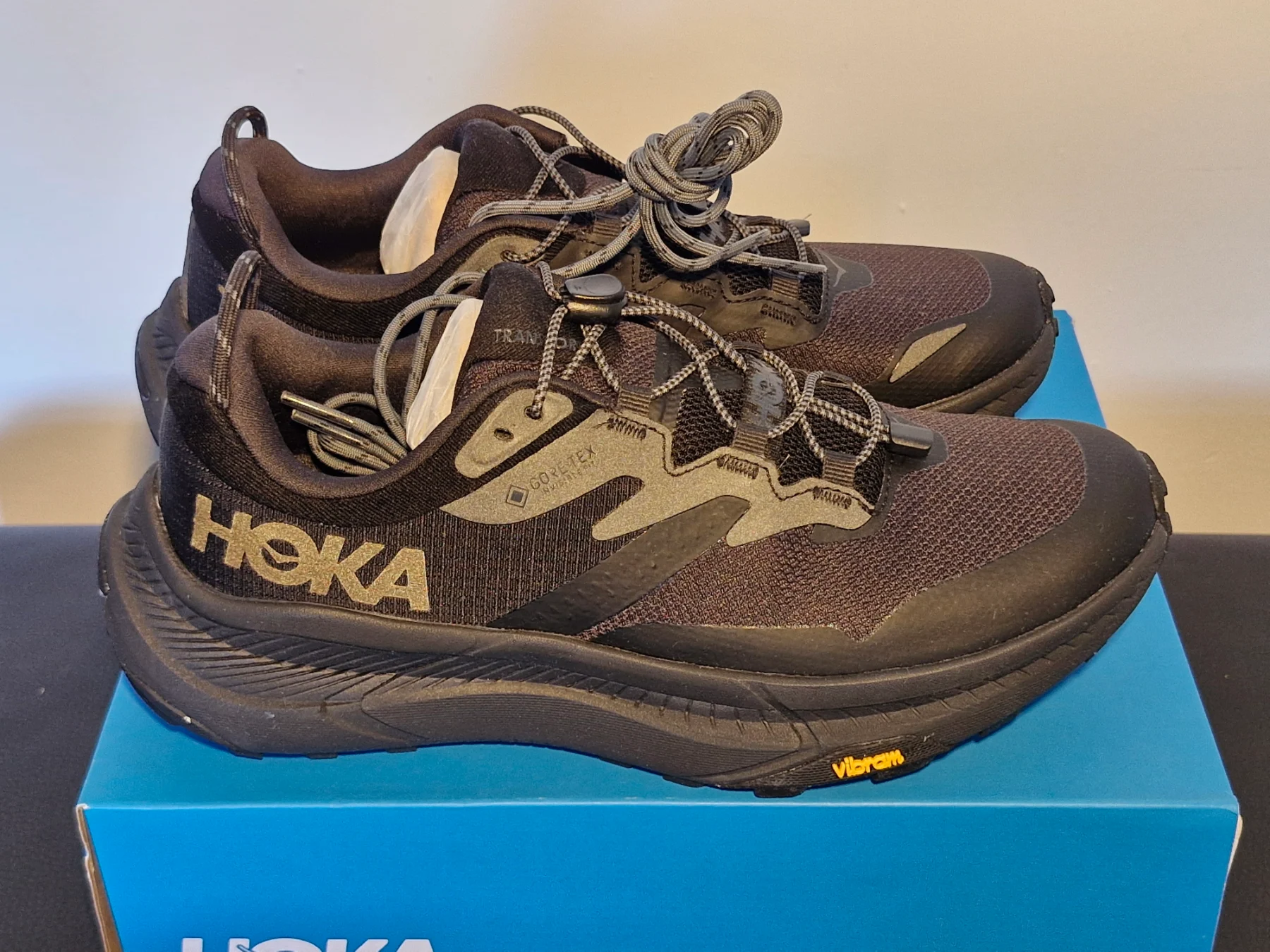Hoka Transport Gore-Tex Cordura. Black. Size 7. Brand new in box