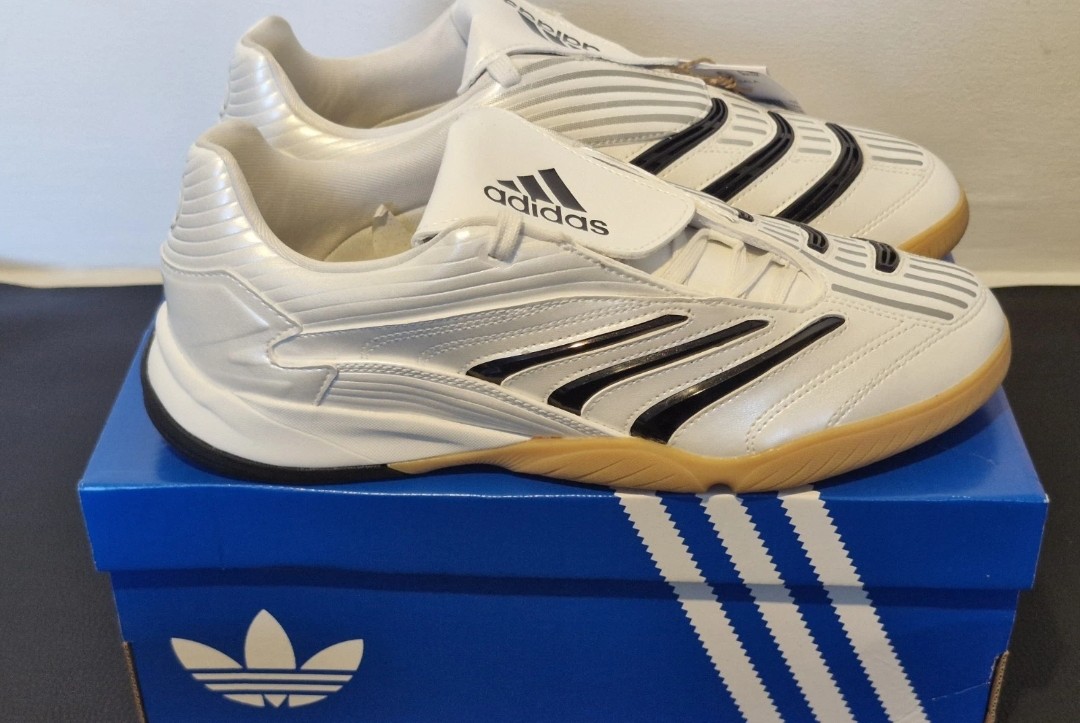 Adidas Predator Sala. White-Black. Size 8. Brand new in full box