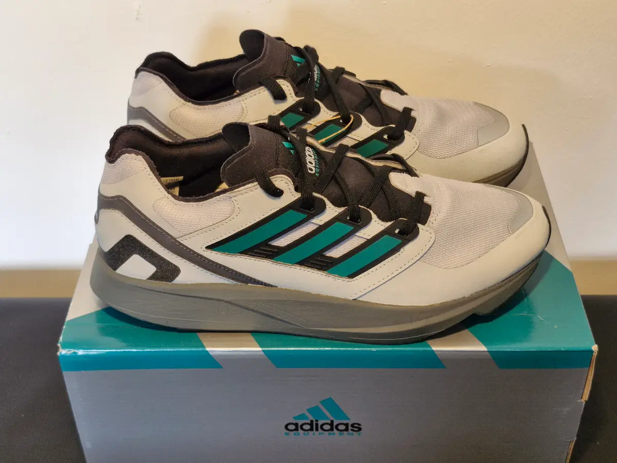 Adidas Equipment Takumi Sen. Metallic Silver-Green. Size 8. Brand new Boxed