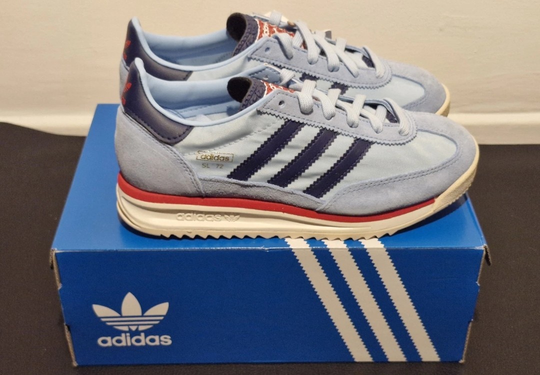 Adidas SL72 RS. Blue. Size 4. Brand new in full box