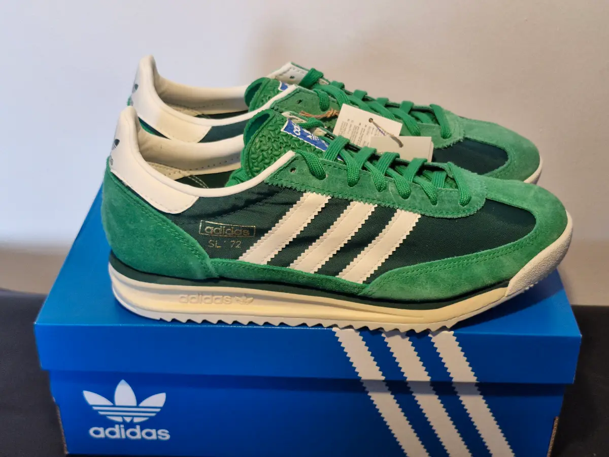 Adidas SL72 RS. Green-white. Size 8. Brand new in box