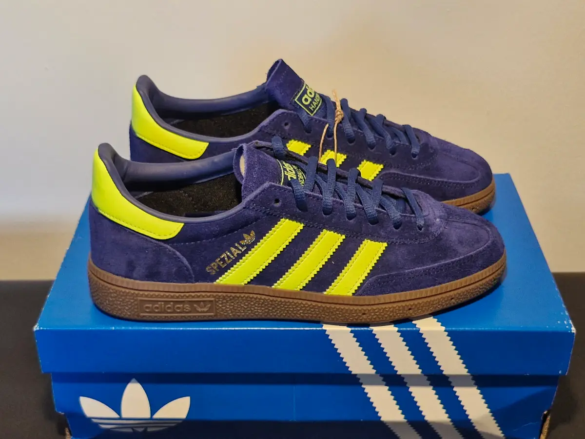 Adidas Handball Spezial. Blue-Yellow. Size 6.5. Brand new Boxed