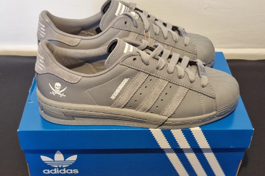 Adidas Superstar x Neighbourhood. Cement Grey. Size 7.5. Brand new in full box