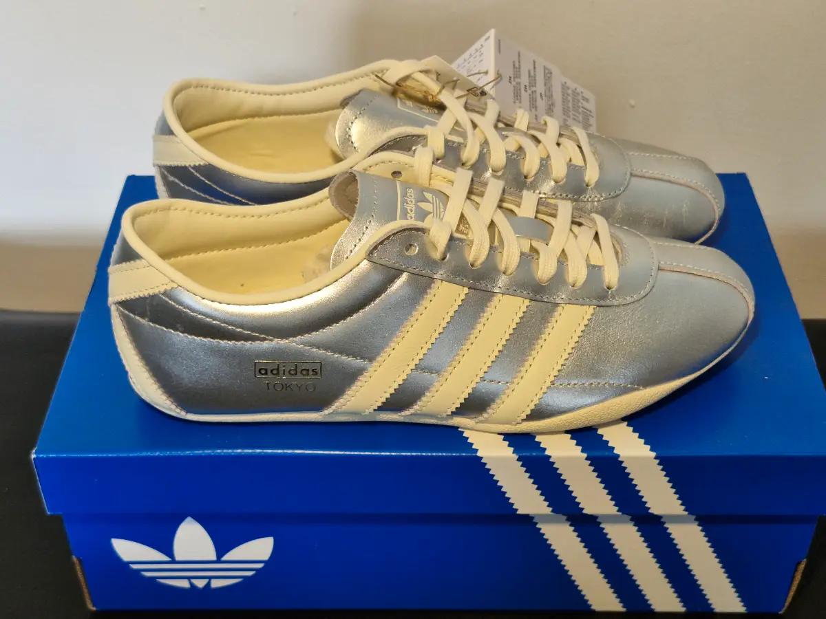 Adidas Tokyo. Silver. Size 6. Brand new in box