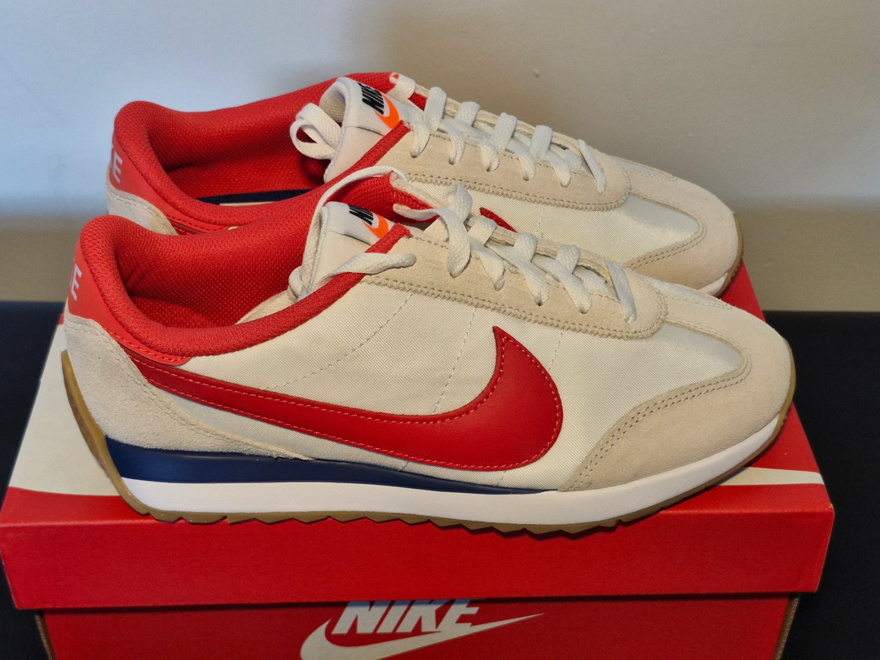 Nike Pacific. White -LT Crimson. Size 5.5. Brand new in full box