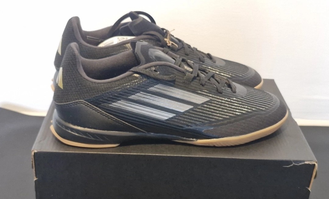 Adidas F50 League In. Black. Size 8. Brand new in full box