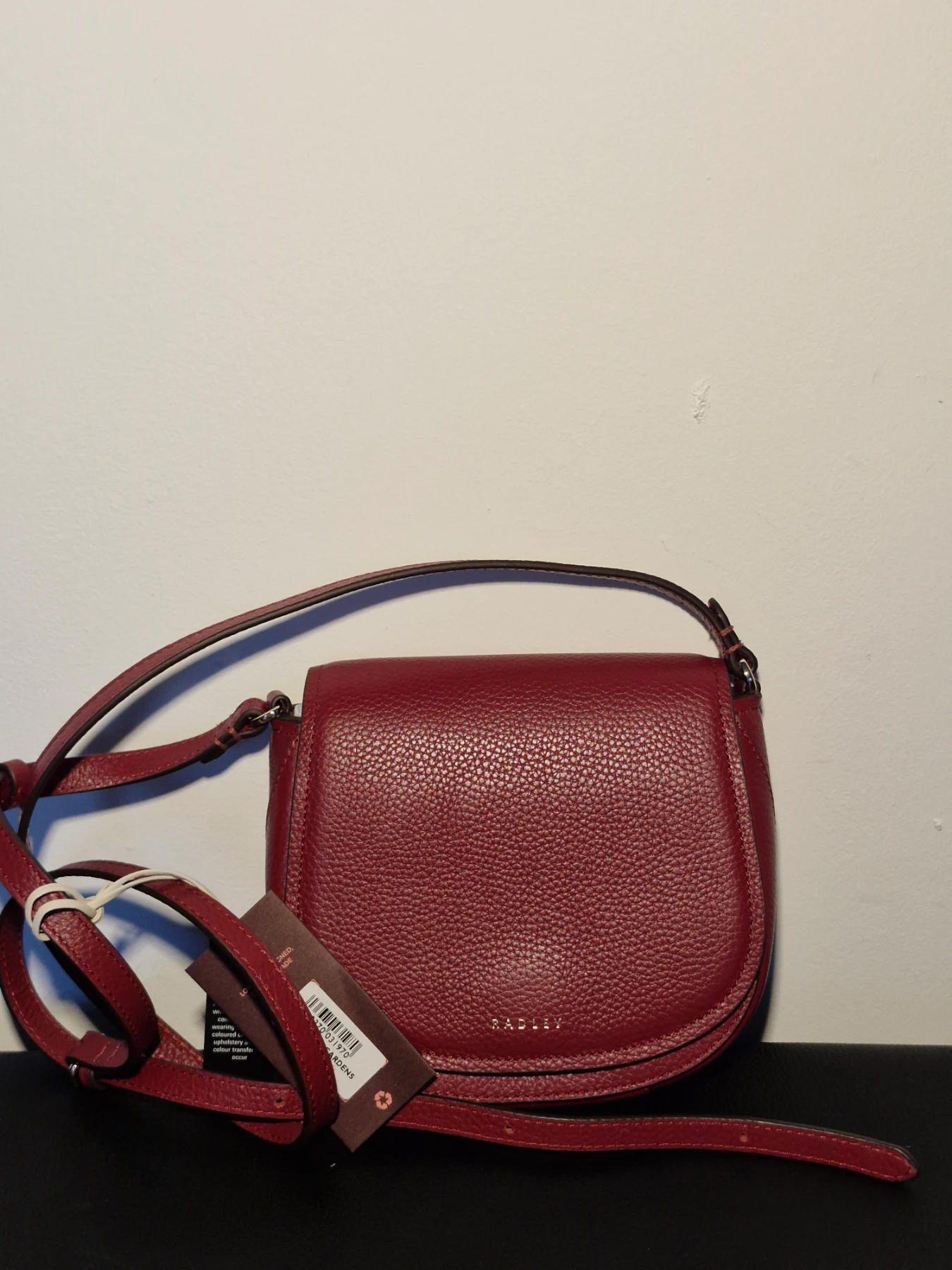 Radley Liverpool Gardens Handbag. Carmine. Brand new with tags
