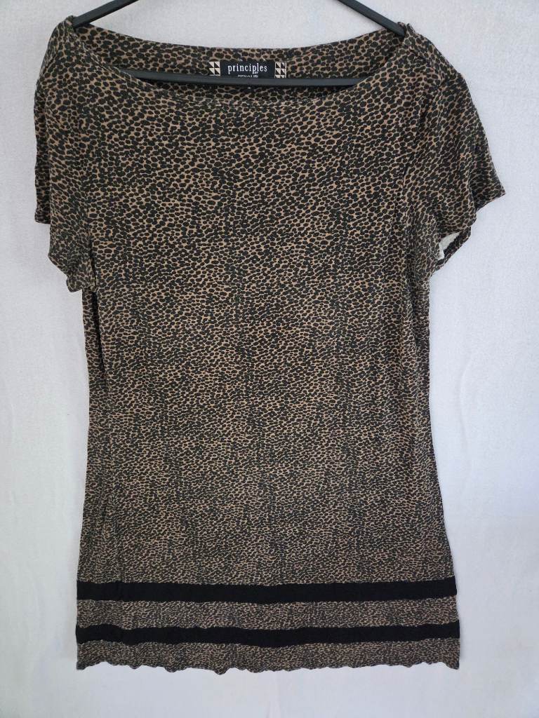 Principles by Ben de Lisi Animal Print Brown/Black UK 12