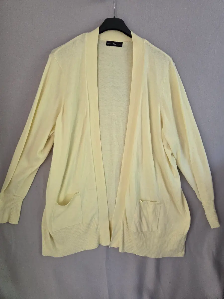 F&F Cardigan Yellow UK 22