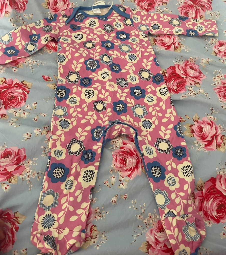 BNWT floral babygrow
