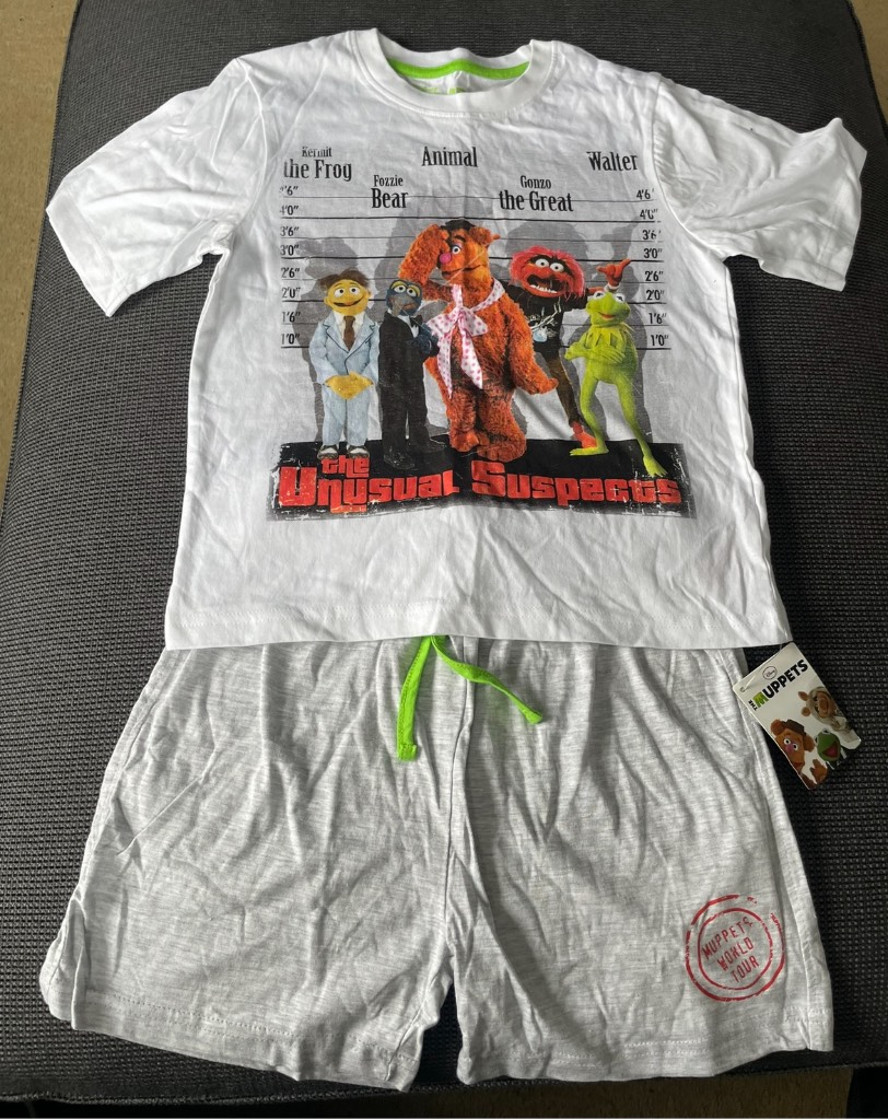 BNWT The Muppets shorts pyjamas