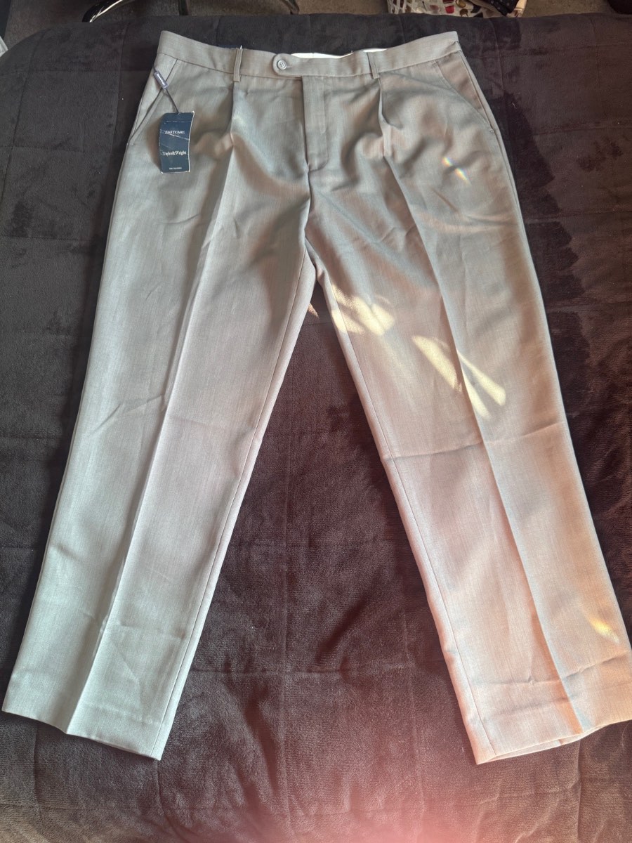 Taylor & Wright Men’s Tailored Trousers Grey W42 L31 Easy Care BNWT