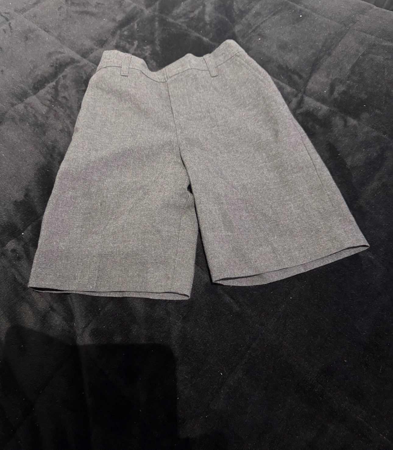 M&S School Shorts, Grey, Age 5–6 Years, Adjustable Waist