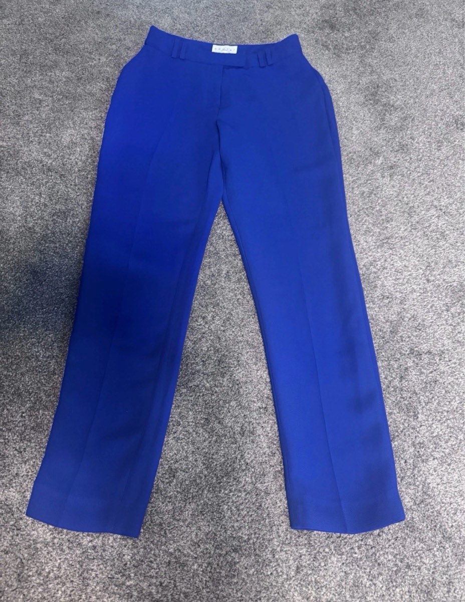 Damsel In A Dress Tailored Trousers Royal Blue UK 10 Smart Office Workwear