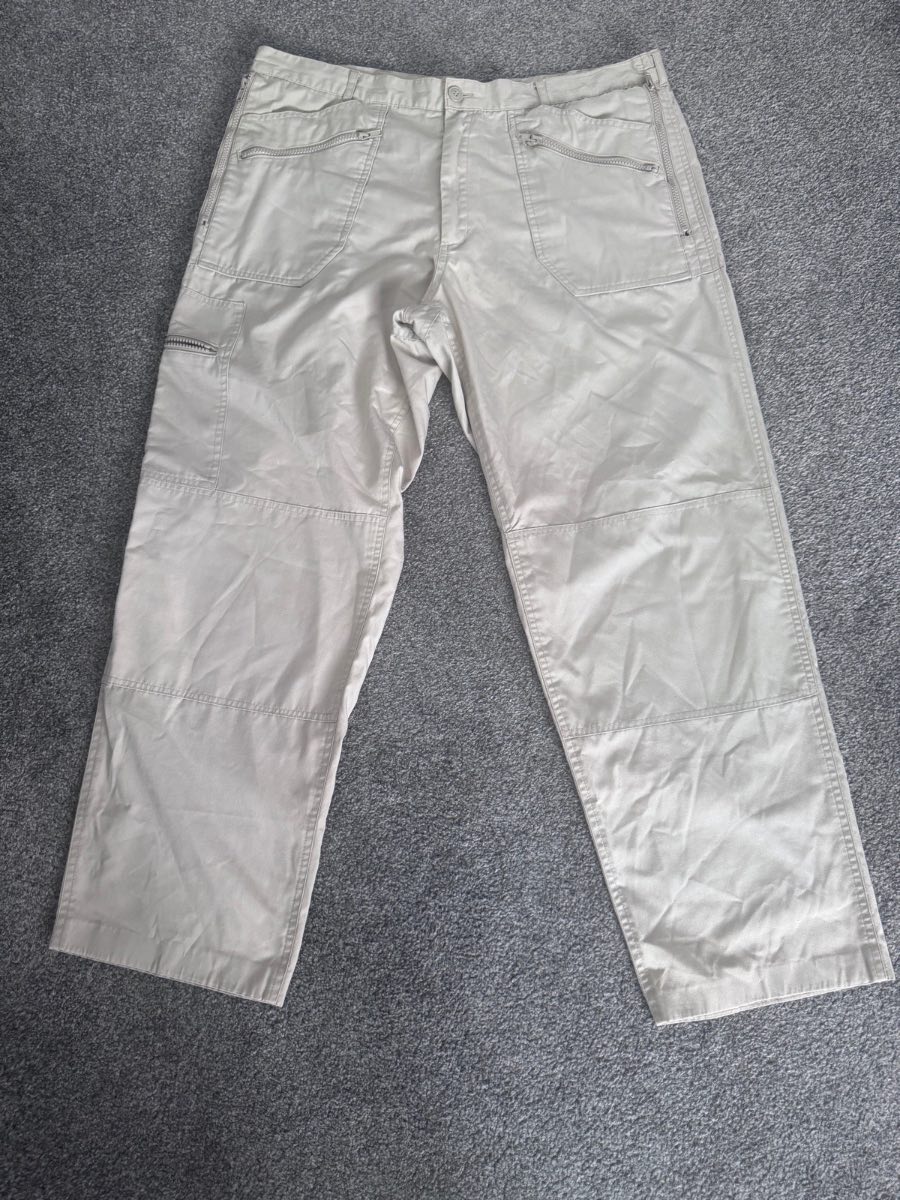 Regatta Outdoor Trousers Beige UK 38R Zip Pocket Walking Hiking Cargo Pants