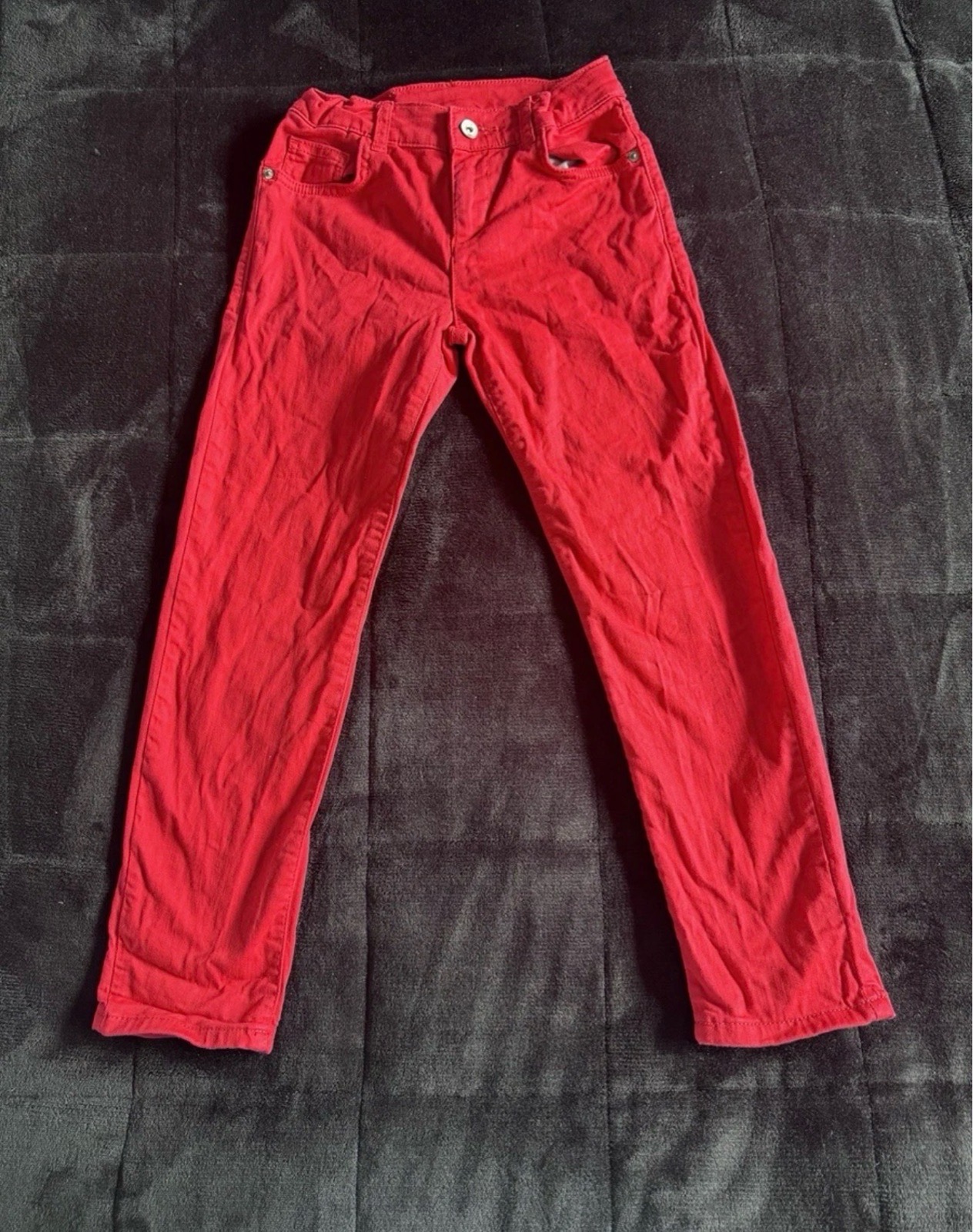 LC Waikiki Kids Red Stretch Jeans Age 8–9 Years Straight Leg Trousers