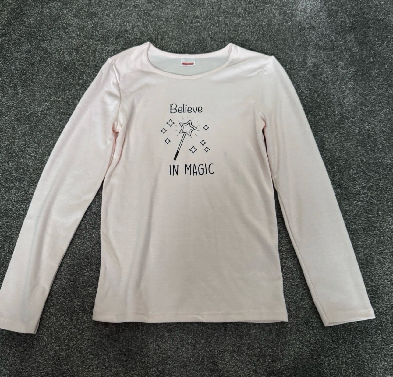 Damart Girls Thermal Top Pink Age 12 Thermolactyl Believe In Magic