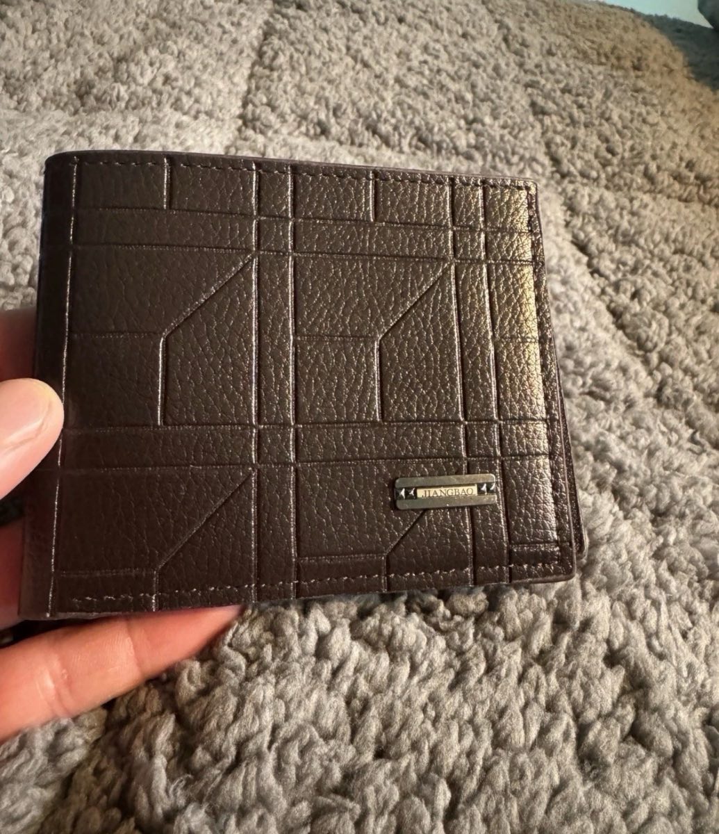 Jiangbao Wallet, Brown Bifold Wallet, One Size, Card Holder Coinless Design