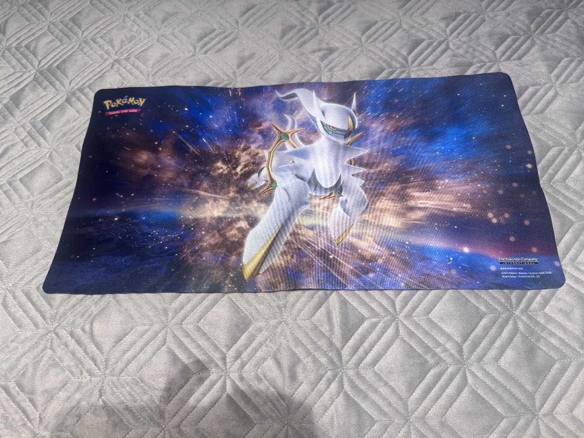 Pokémon Trading Card Game Arceus Playmat Blue Galaxy Official 2022