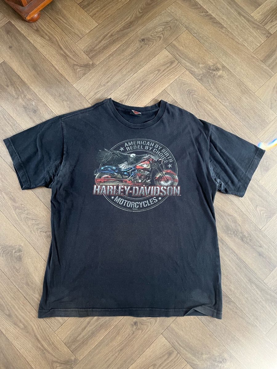 Harley Davidson T Shirt Black Mens XL Dubai Biker