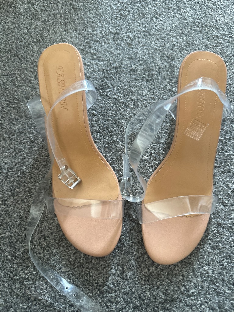 Clear heels