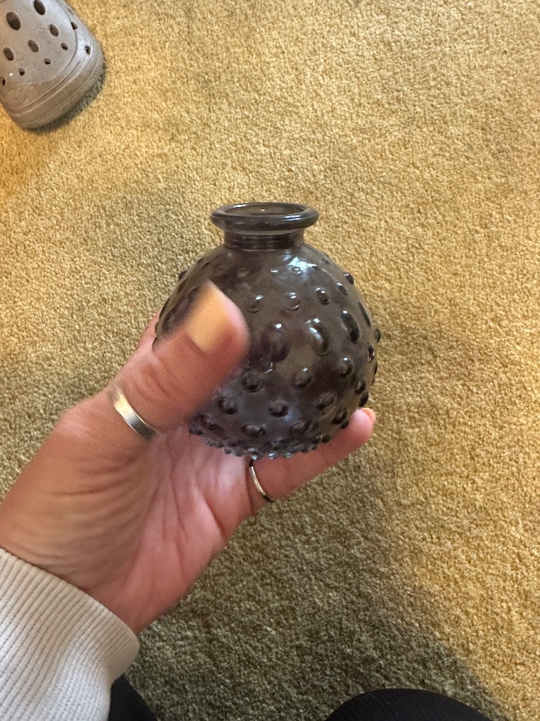 Small black vase