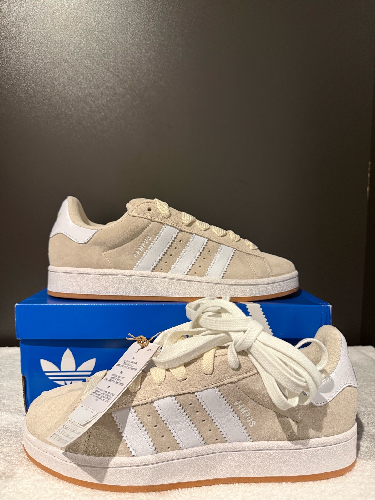Adidas Campus 00s "Wonder White / Gum" - UK 9.5 (Brand New In Box)