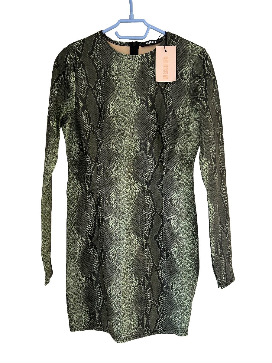 Missguided Snake Skin Mini Dress Size 8