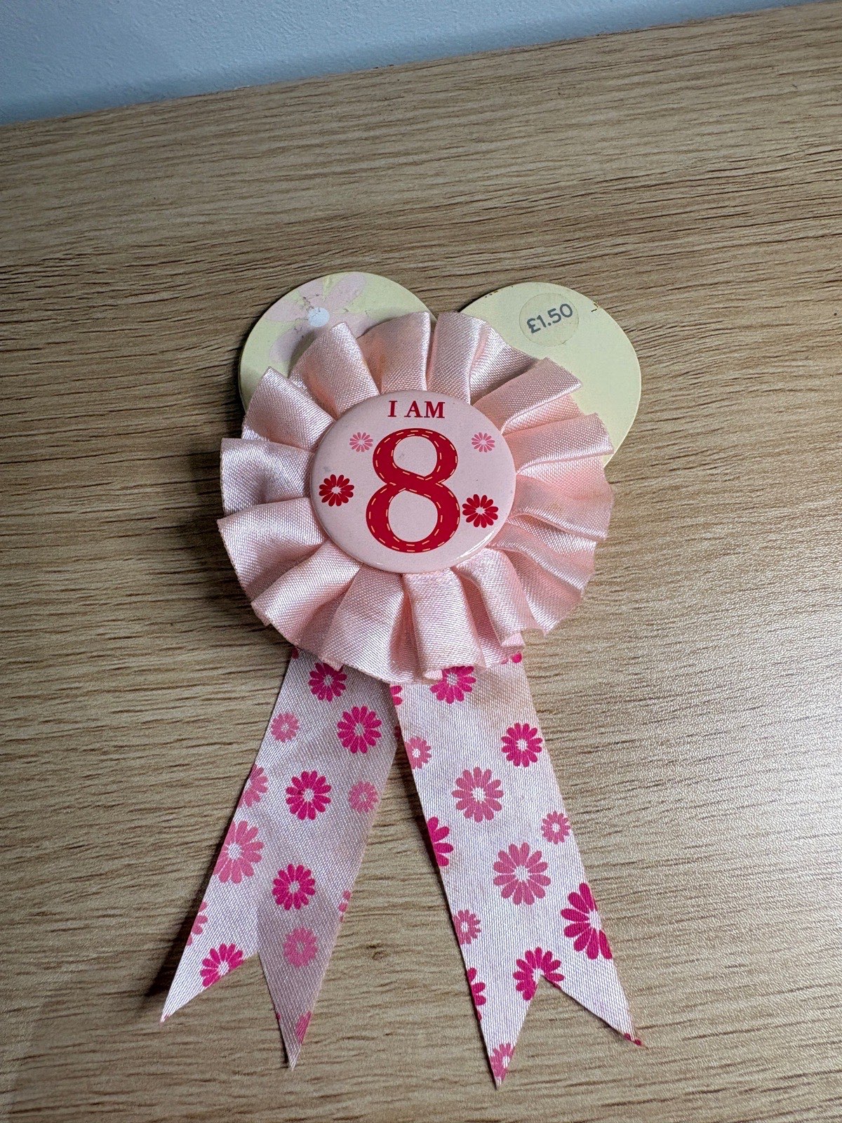 8 year old birthday badge