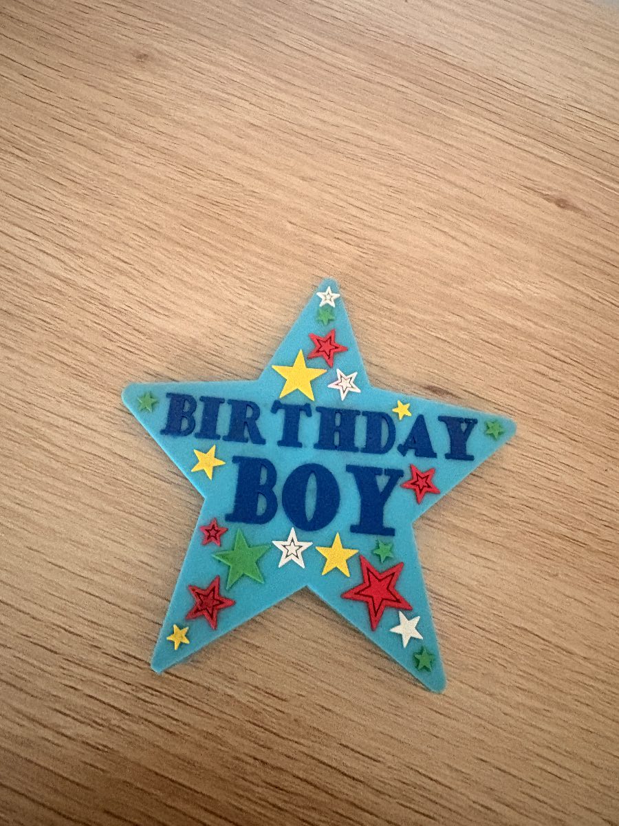 Birthday boy badge