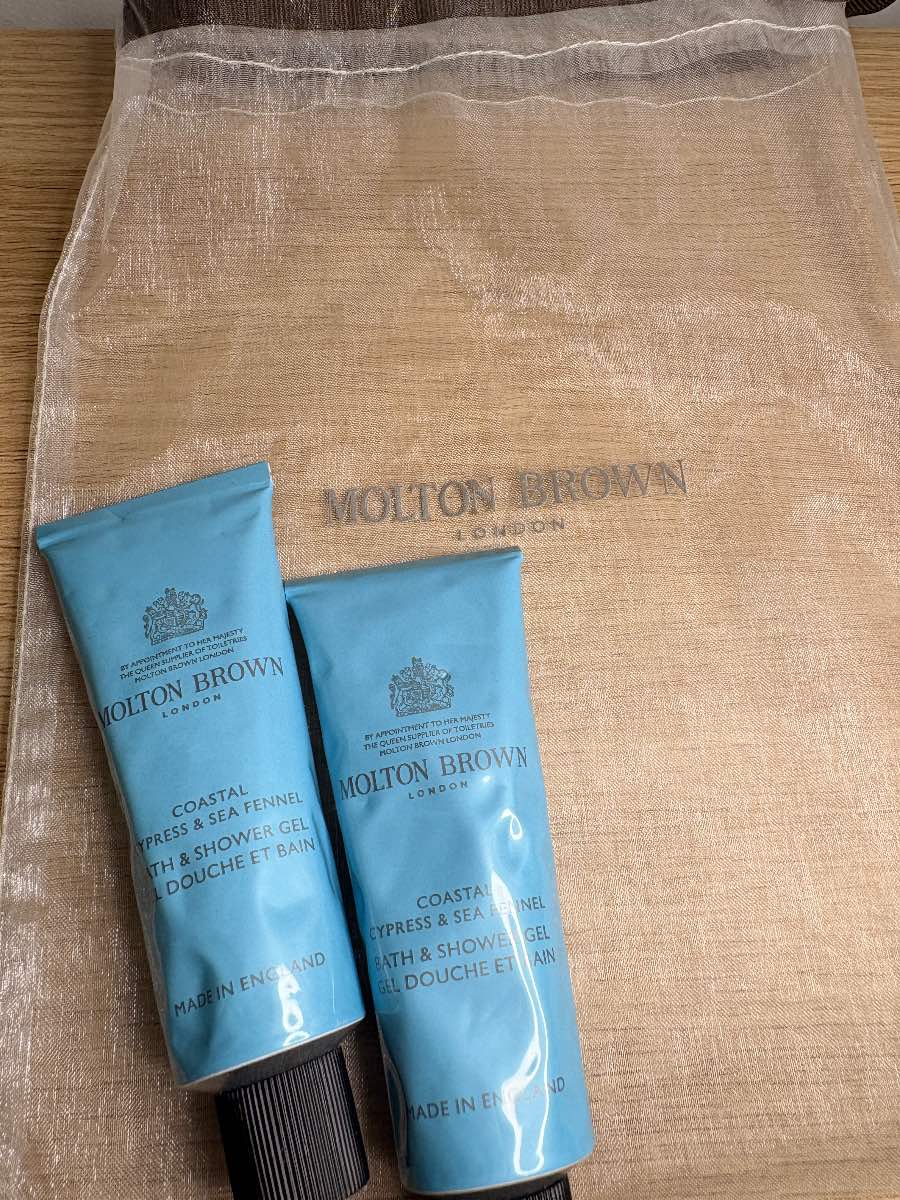 Molton Brown Coastal Cypress & Sea Fennel bath and shower gels X2