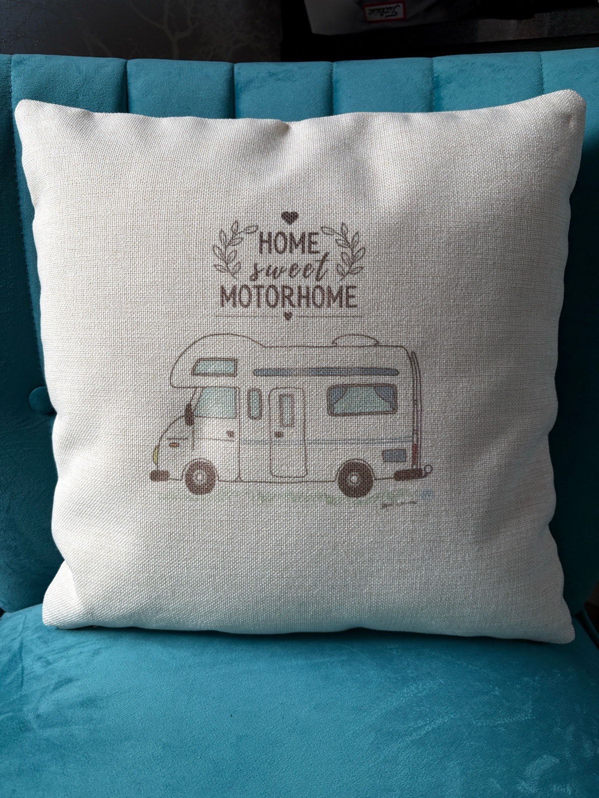 Home Sweet Motorhome Cushion 45 x 45 perfect condition