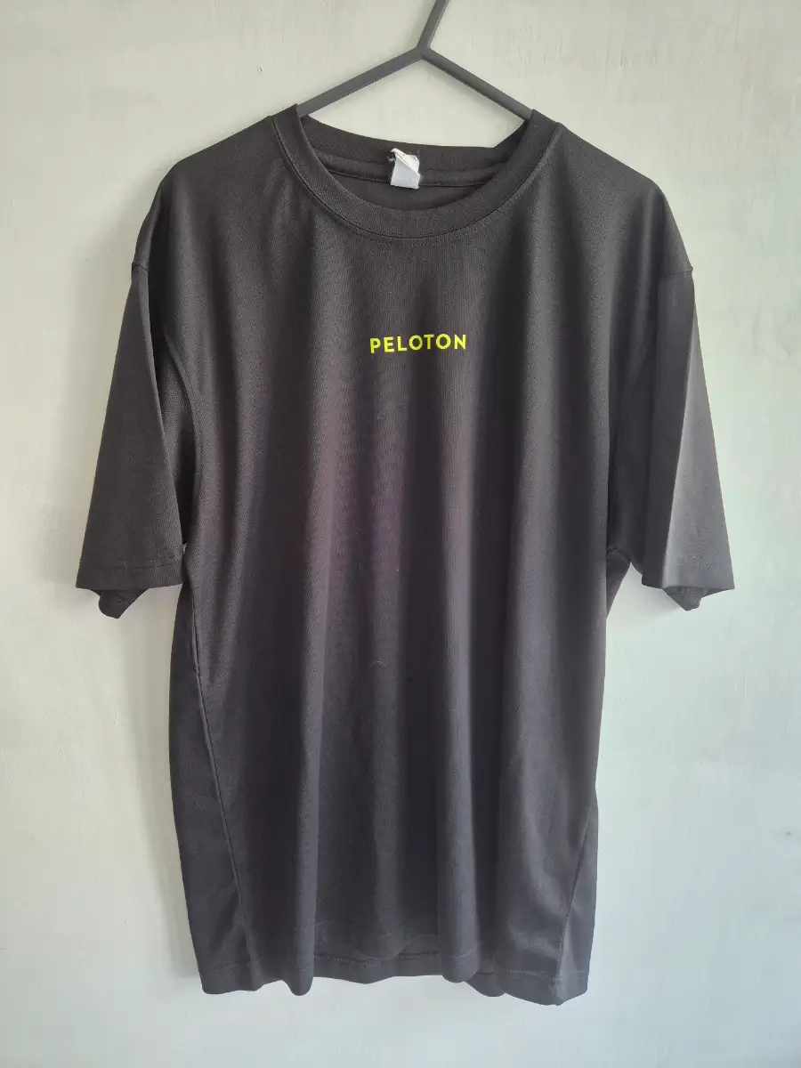Peloton print black tshirt size L