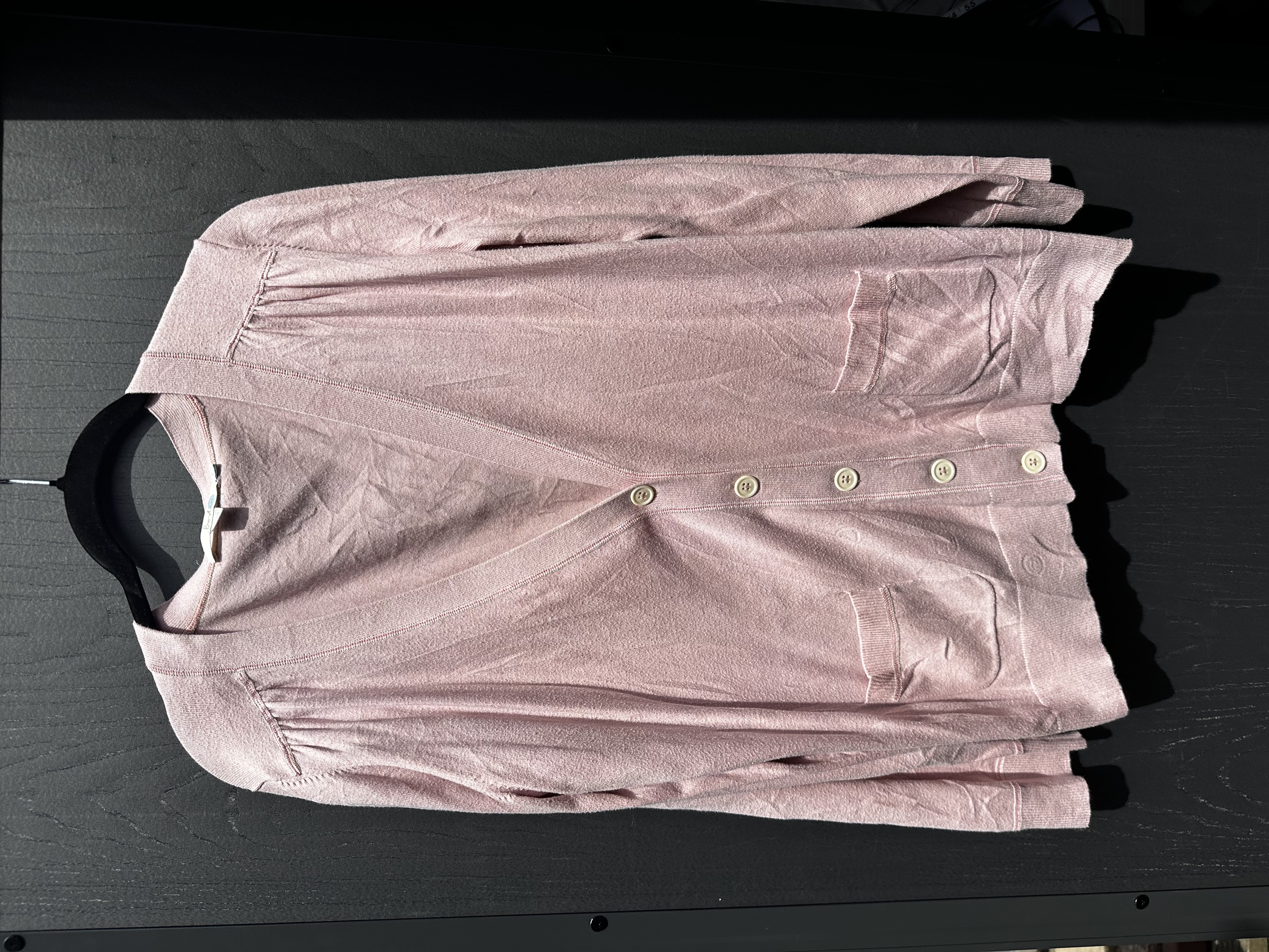 Boden light pink cotton cardigan uk 18