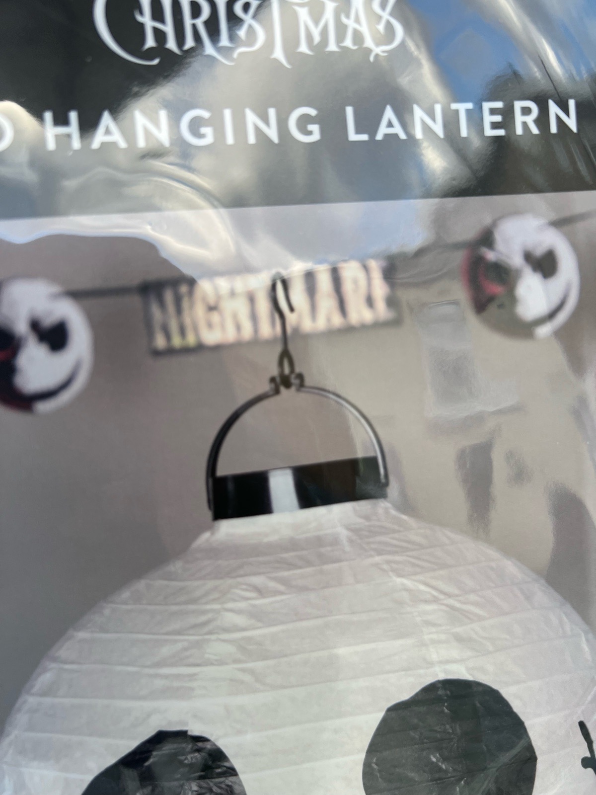 Disney Halloween LED HANGING LANTERN 30CM By Tim Burtons Nightmare Before Xmas