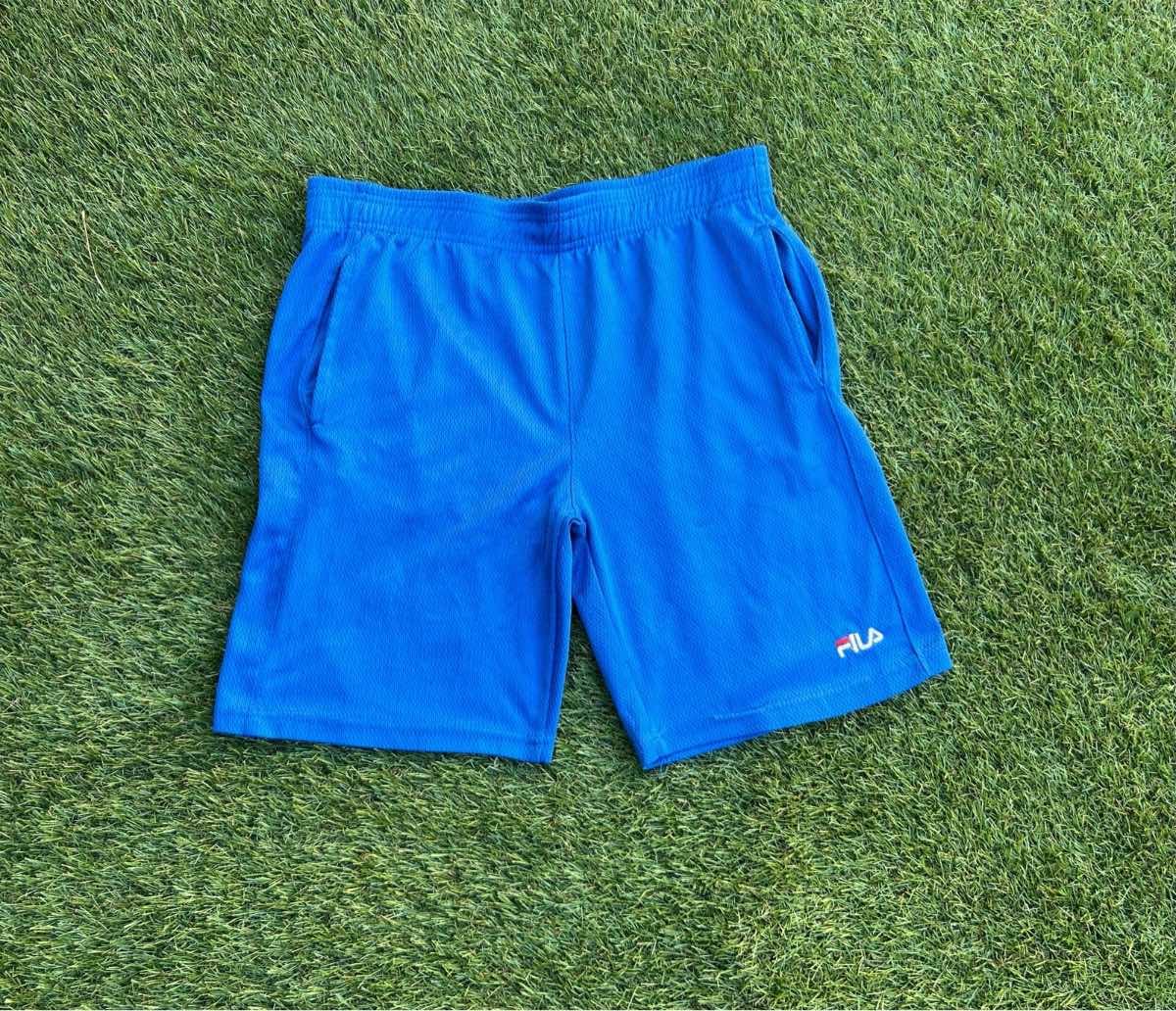 FILA boys blue 100% polyester 2014 vintage summer activewear shorts age 16 years