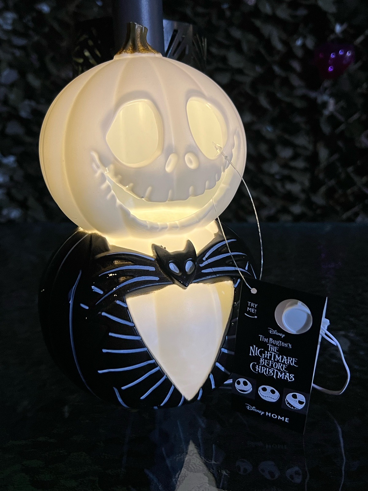 Halloween 2 Pumpkin Light Up Decorations Disney Tim Burtons LED Battery Operated