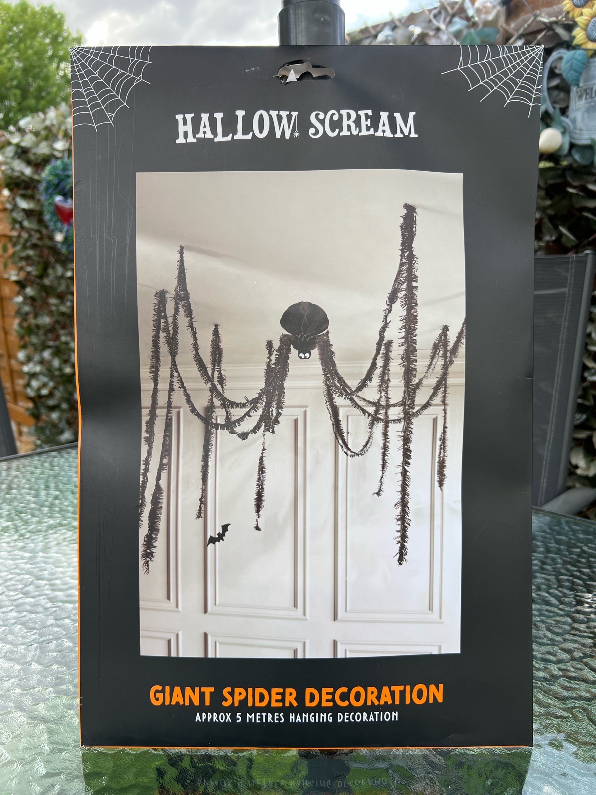 Halloween Giant  Spider Decorations - Party Hanging and Haunted Indoors 5metres