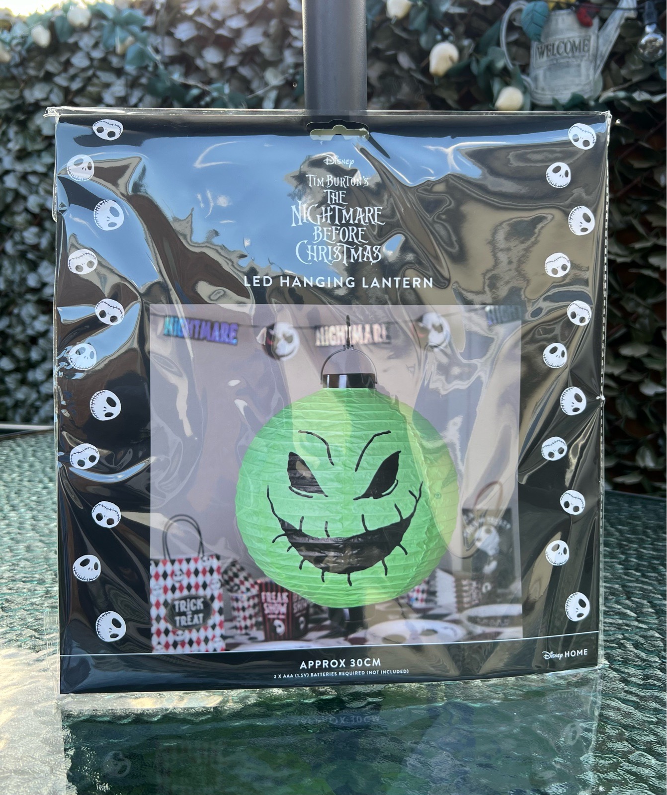 Disney Halloween LED HANGING LANTERN 30CM By Tim Burtons Nightmare Before Xmas